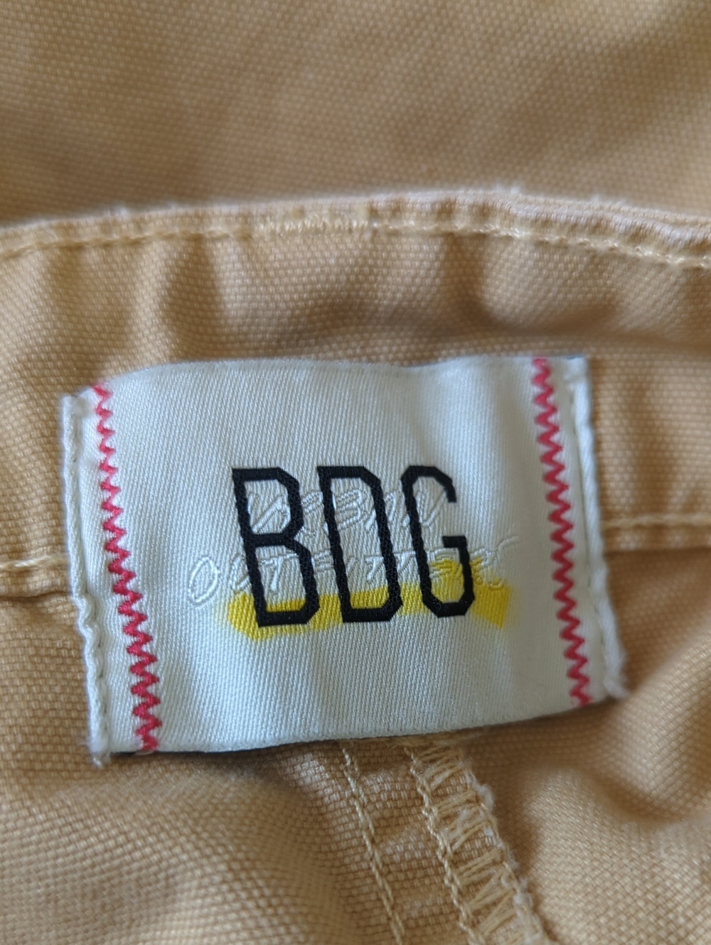 Urban Outfitters BDG Khaki Beige Patchwork Midi Skirt with Embroidered Accents - Picture 6 of 9
